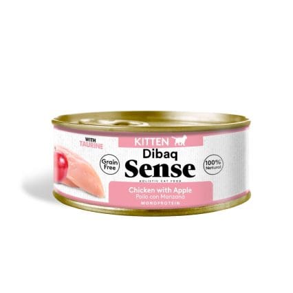 Dibaq Gato Sense Gatito Pollo con Manzana Lata 70g