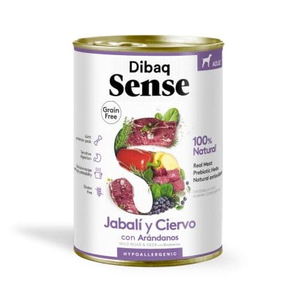 Dibaq Perro Sense Jabalí y Ciervo Lata 380g