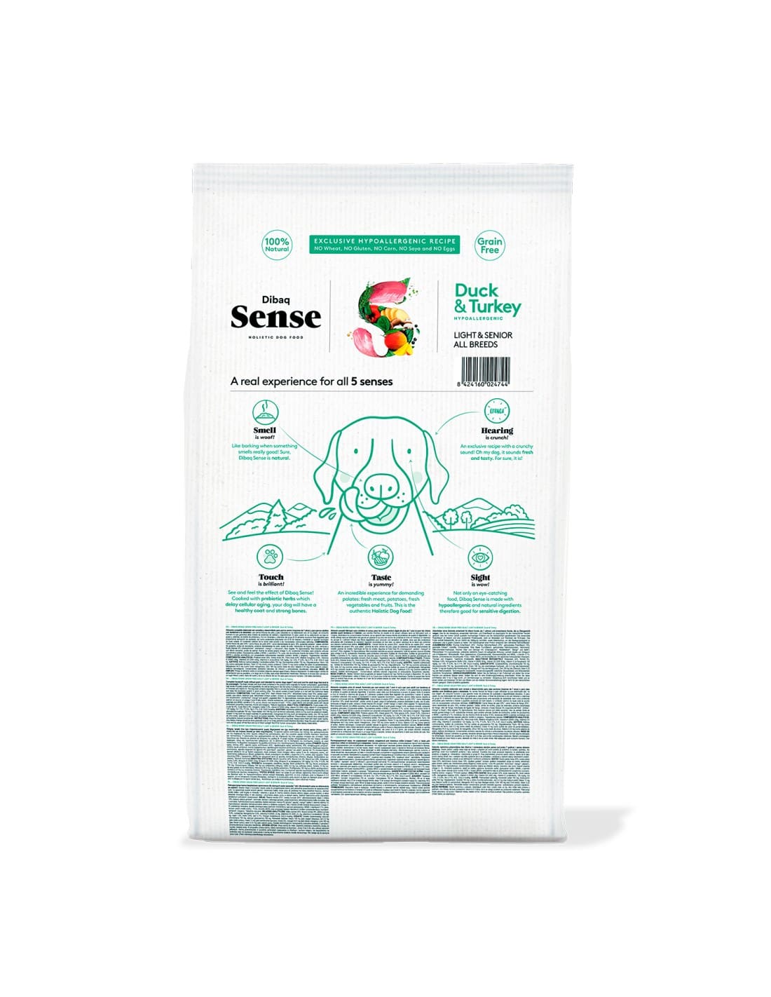 Dibaq Perro Sense Grain Free Pato y Pavo Light o Senior - Imagen 6