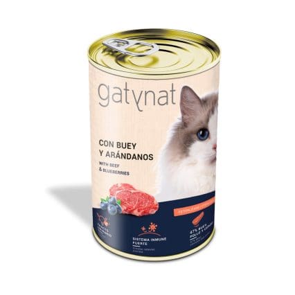 Gatynat Buey y arándanos lata 400g